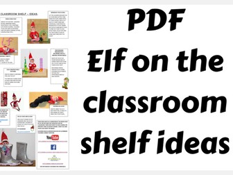 Elf on the classroom shelf