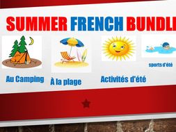 All about French Summer Bundle activities for distance learning.