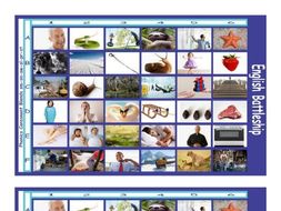 Phonics Consonant Blends sm-sn-sw-sl-pr-st Photo Battleship Game