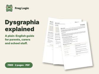Dysgraphia Explained: Guide for Parents