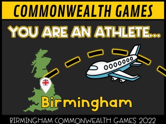 Commonwealth Games 2022 Birmingham Scenario Writing First Person