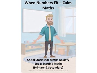 When Numbers Fit – Calm Maths Social Stories Bundle (Primary + Secondary, Set 1: Starting Maths)