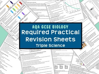 GCSE Biology AQA Required Practical Revision Sheets