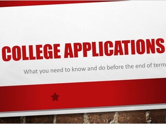 College applications resource pack