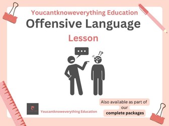 Offensive Language / Bullying PSHE