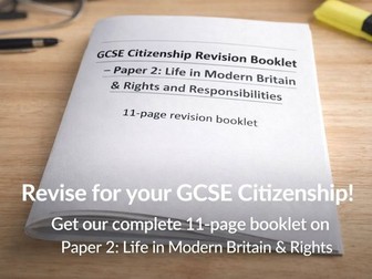 AQA GCSE Citizenship: Paper 2 - Revision Booklet