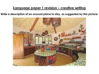 Grade 9 English Language Creative Writing Model Essay- Describe an unusual place to stay- full marks