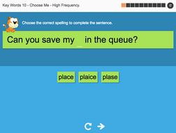 Key Words Spelling Interactive Exercise 10 - Correct Me - Year 2 Spag