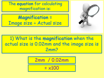 AQA Biology Unit 1 - L7 Magnification Calculations and Unit Conversion