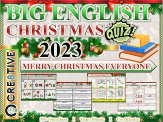 English Christmas Quiz 2023