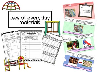 Year 2  Uses of everyday materials complete unit - STEM design a playground