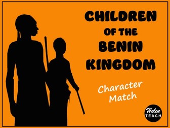 Children of the Benin Kingdom: Character Matching Activity Differentiated