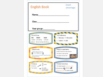 Literacy Book Covers visual reminder aids LKS2