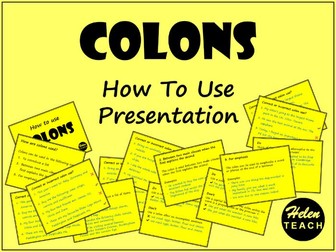 Colons | How To Use Presentation
