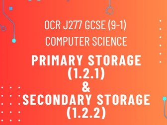 Primary & Secondary Storage J277