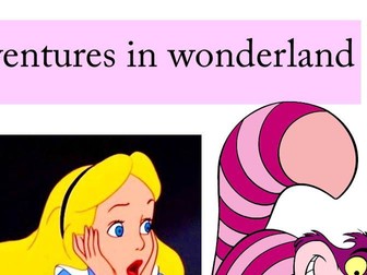 Alice in wonderland adventures drama and creative writing english lesson