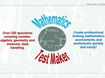 Mathematics Test Maker
