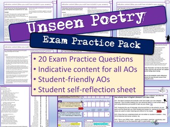 Unseen Poetry Exam Practice Questions