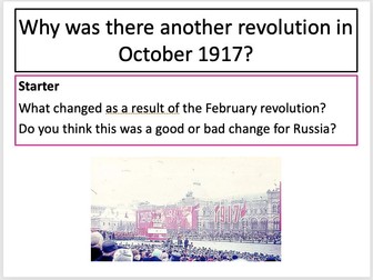 Causes of the 1917 October Revolution Lesson