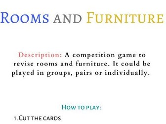 Classroom Game: Rooms and Furniture