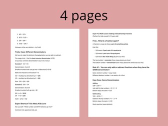 Adding & Subtracting Fractions (Step-by-Step Guide & Practice)
