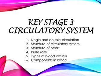 KS3_Secondary 1 checkpoint_worksheet and revision (with answer script): Circulatory system
