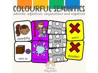 Colourful Semantics: Adverbs, Adjectives, Conjunctions and Negatives