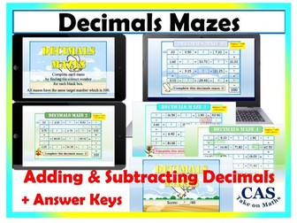 Decimals Maze | Adding and Subtracting Decimals