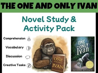 The One and Only Ivan Novel Study | Reading Comprehension & Activities | Grades 4–6