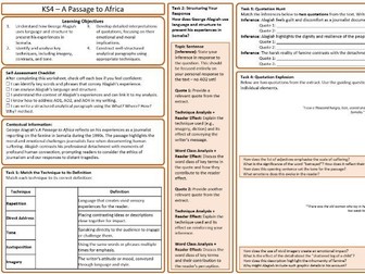 Q4 A Passage to Africa iGCSE Edexcel English Lang
