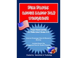 Learning about Labor Day - WebQuest / Internet Scavenger Hunt
