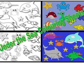 Under the Sea Colouring Sheets