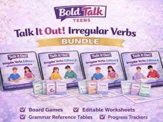 Irregular Verbs BUNDLE: Talk It Out! A2-B1
