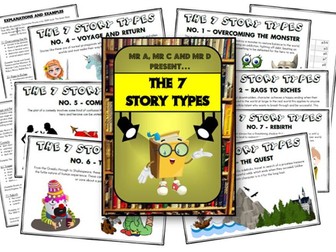 FREE - The 7 Story Types Poster Set for KS1 and KS2
