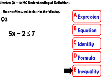Identities, Equations and Inequalites