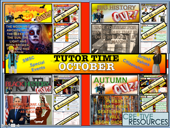 Tutor time activities - October