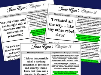 EPIC GCSE 'Jane Eyre' Revision Booklet