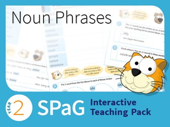 Year 2 SPaG Interactive Teaching Pack - Noun phrases