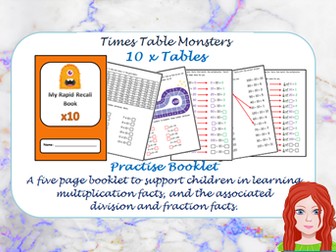 10 Times Tables Practise Booklet