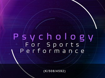 NCFE Level 3 Sport Psychology for Sports Performance