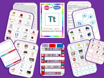 Sound/Phoneme  'T' resources - Initial, Medial and End Position