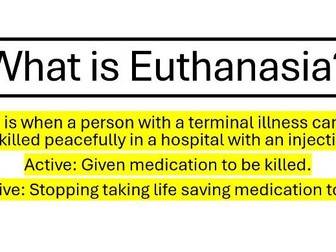 Euthanasia 2-3 Lessons