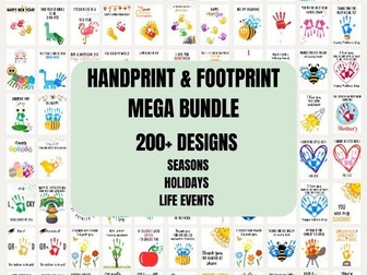 Handprint and Footprint Craft Mega-Bundle