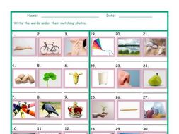 common nouns first grade worksheet teaching resources