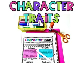 Character Traits Interactive Notebook Pages