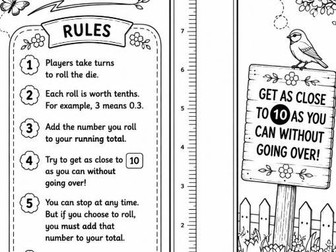 5 Printable Maths Games Bundle (Black and white) | Year 4–5 Maths Activities