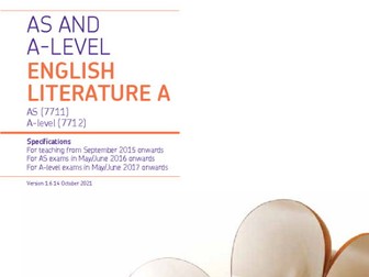 AQA - A Level Literature A (7712)) Paper 1B Unseen Poetry