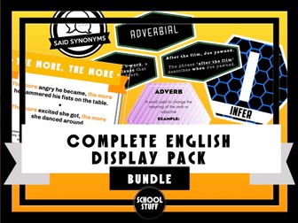 The Complete English  Classroom Display Pack