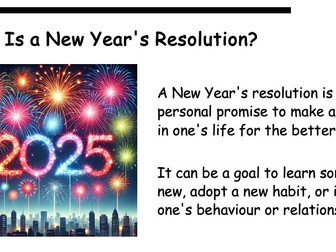 New Years Resolution 2025