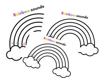 Set 1 sound rainbow writing